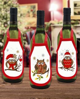 Flaschenschürzen Eulen 3-er Pack - Duftin