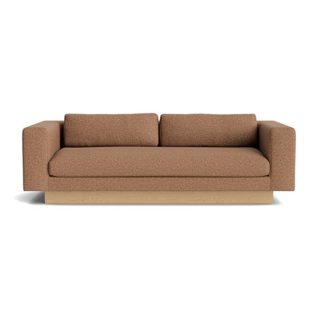 Manhattan 3 personers sofa - Sneak Kobber - 219x100x75cm - Inkl. 2 rygpuder & Nozag fjedre - Komfortabel og rummelig 3 personers sofa i Kobber farve