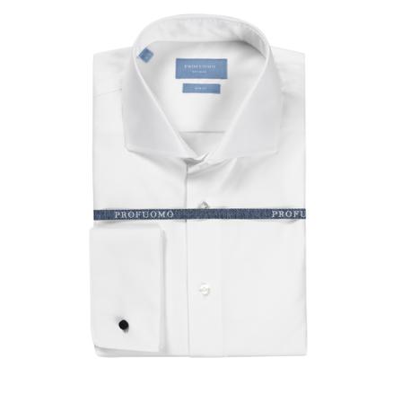 Profuomo shirt , Wit , Heren , Maat: 3XL