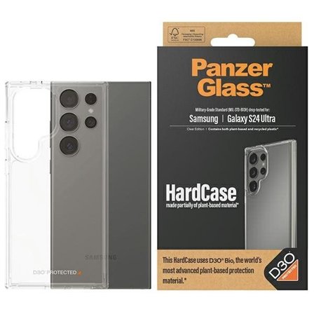 PanzerGlass Hardcase D3O Bio med militærsertifisering for Samsung Galaxy S24 Ultra - gjennomsiktig