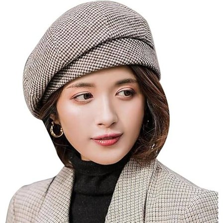 Vintage Beret Hat Dame Koreansk Stil Dame Avisdreng Hat Klassisk Vinter Beret Malerhat til Forår/Efterår/Vinter