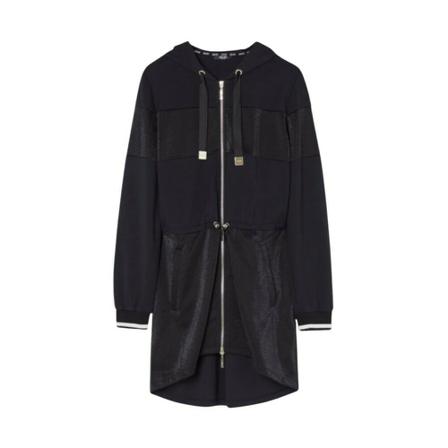 Liu Jo Zip-Through Hoodie Sort, Dame