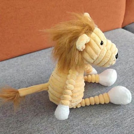 Grim-sød dukke stribet dyreplyslegetøj kreativ boligdekoration vedhæng dukke børn beroligende dukkemaskine