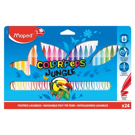 Colorpeps Jungle Felt Tip Pens Pack of 24