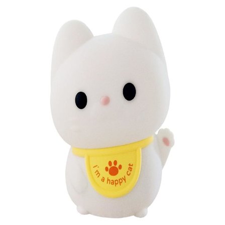 Bølgeformet Killing Natlampe Sød Kattelampe Dæmpbar Silikone Børneværelse Natlampe Genopladelig LED Sengelampe med