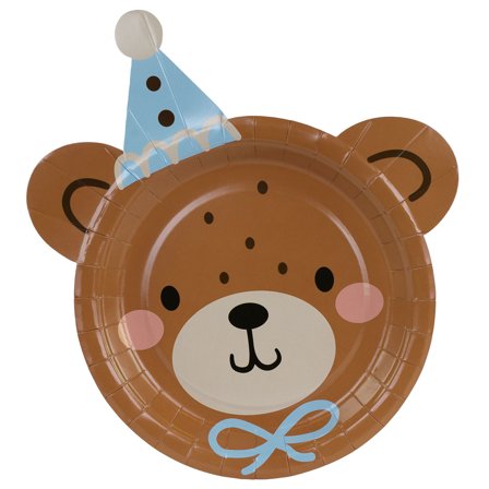 Paptallerkener Teddybjørn 6-pak