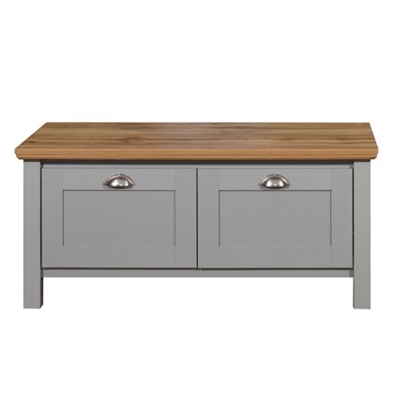 Scala Bänk med dörrar Grå/Brun