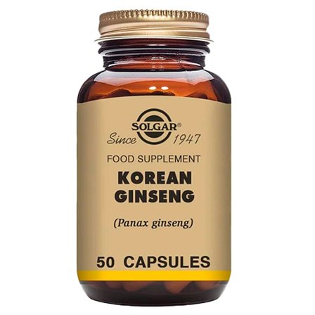 Solgar Koreansk Ginseng 50 kaps., Helse & Madvarer, Ingredienser, Ginseng