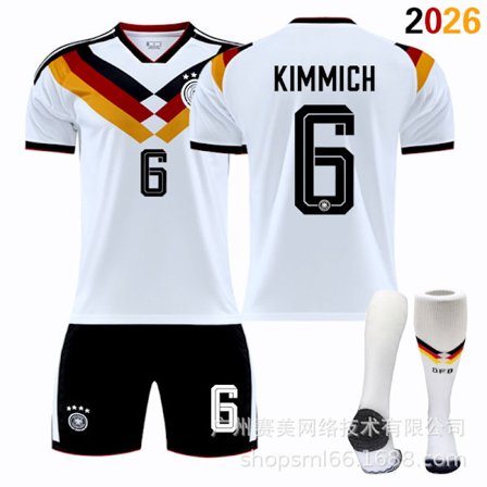 Tyskland 26 Hjemmebanesæt Komplet Sæt med Matchstrømper