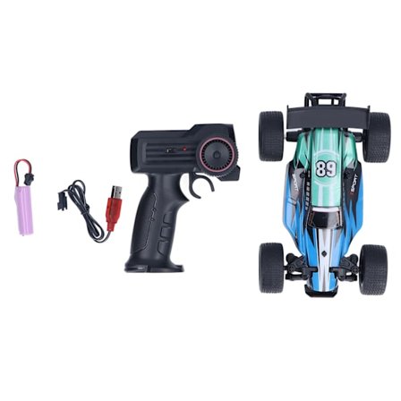 RC Racingbil 1:20 Oppladbar 4-hjulsdrift Høyhastighets Fjernstyrt Bil Leketøy Bursdagsgave for Barn Blå