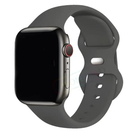 Silikonrem för Apple Watch Band 44mm 40mm 45mm 42-38-41mm original 1:1 armband iwatch series 8 7 se 3 4 5 6 9 ultra 2 49mm 67 Blackcurrant 49mm-42-44-