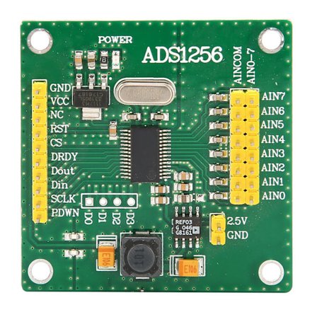 24-bit 8-kanals ADC signalanskaffelseskort ADS1256 analog til digital konvertermodul