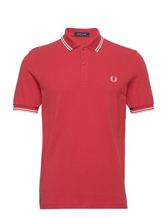 Twin Tipped Fp Shirt Polos Short-sleeved Rød Fred Perry