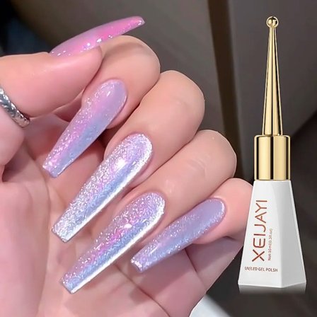 XEIJAYI Rosa Kattöga Gel Nagellack Keramisk Magnetisk Gel UV Semi-permanent Emaljer Lack Nagelmaterial För Professionella Gel