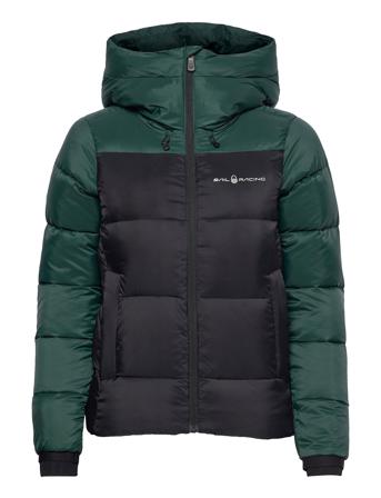 W Cloud Down Hood Green Sail Racing