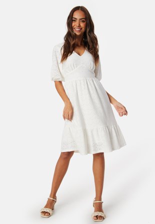 Happy Holly - Broderie Anglaise Dress - Offwhite