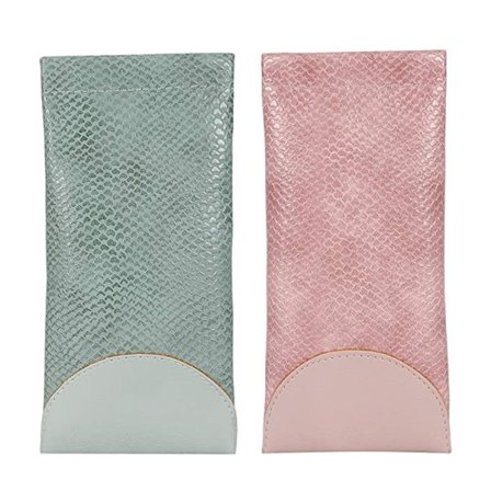 2 st Bärbara Glasögonfodral Solglasögonfodral för Kvinnor PU B
