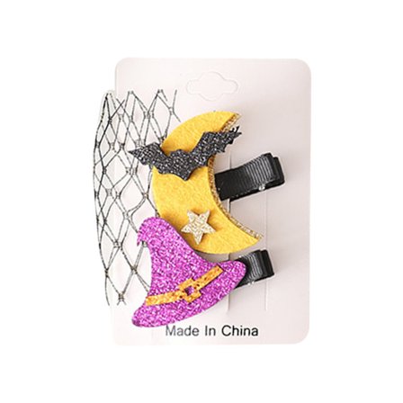 Halloween Hårspenner Spøkelse Snap Hårspenner Gresskar Spøkelse Hårklemmer Hårnål for Kreative Hårstyling Tilbehør