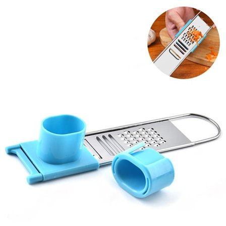 1 st Ingefära Vitlökskvarn rivjärn Skärmaskin Multifunktionellt skärverktyg 3-i-1 skalare av rostfritt stål