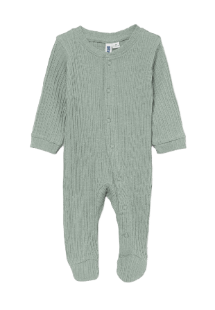 RIKIKI Ribbad pyjamas med tryckknappar JESSIE Sovplagg Grön 50