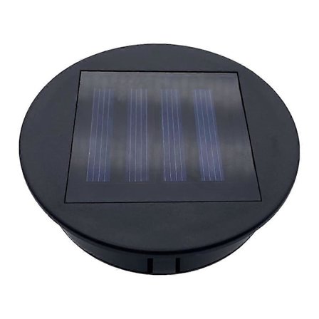 2 Pak Solar Lampe Udskiftningstop til Lanterner, Vandtæt Rund Solar Lanterne Udskiftningstilbehør