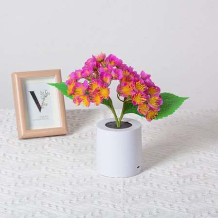 Led Hortensia-kukkavalaisin Pöytälamppu PUPURA 2 2