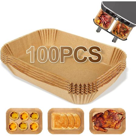 100-pack Non-stick Bakplåtspapper för Airfryer, Värmetåligt