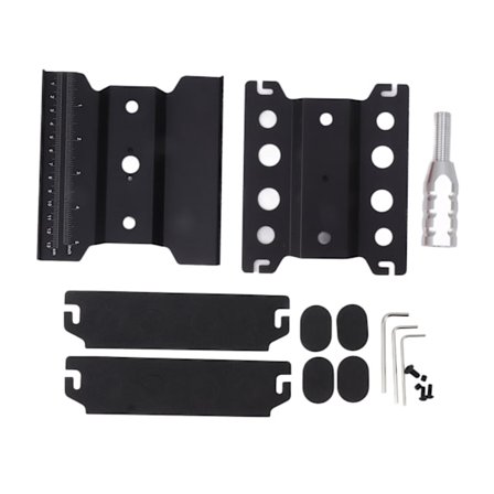 Arbetsställ för RC-bil i aluminium, reparationsarbetsstation, bord 360 graders rotation, exakt skala, svart