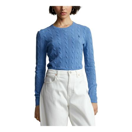 Ralph Lauren, Round-neck Knitwear Blauw, Dames, Maat:M