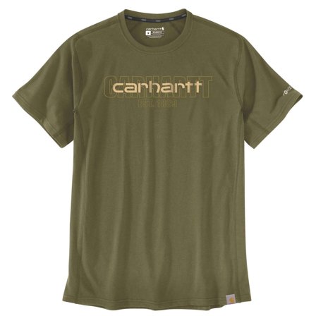 Carhartt Midweight Logo Graphic T-Shirt Grön, Kläder