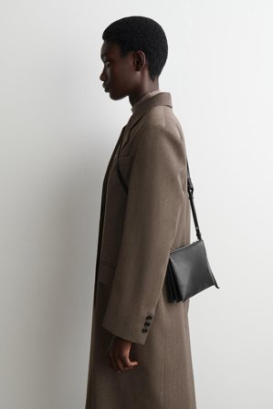 COS Femme Sac Bandoulière Trove - Cuir Bag in Noir