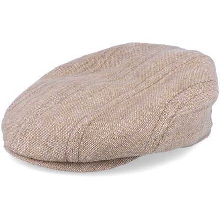 Stetson - Beige flatcap Lippis - Ivy Cap Linen Flat Cap @ Hatstore