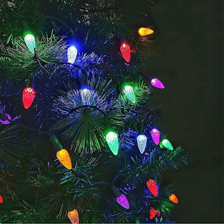 LED Lys Kæde, Jordbær Lys Kæde 50 LED 5m Jordbær Lys LED Guirlande Vinduesdekoration Fødselsdag Terrasse