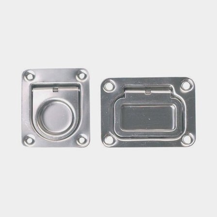 Durkring med fjäder 66x56mm djup 12mm RF stål