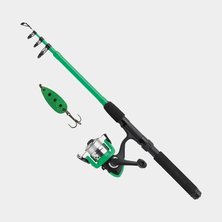 Kinetic Lille Viking Go Fishing 5,6fot Spin fiskespö, Grönt