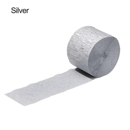 1 Rullan Kreppipaperinauhat Diy Paper Silver