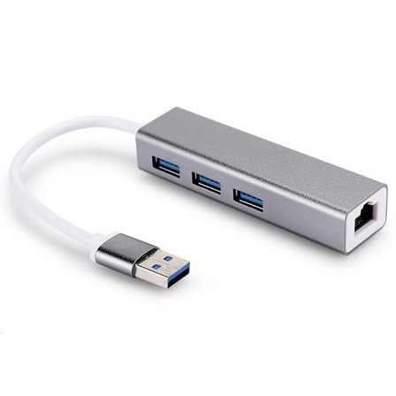 DM HE83 Alumiiniseos Langallinen Verkkokortti 100M USB 3.0 HUB-sovitin USB - RJ45