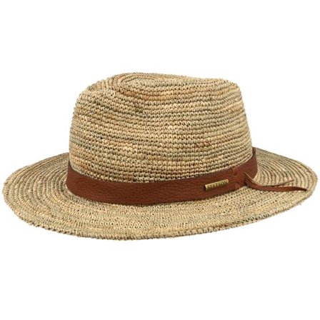 Stetson - Beige straw Hatt - Traveller Seagrass Crochet Beige Straw Hat @ Hatstore
