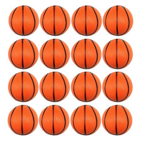 24-delt sett med morsomme basketballleker, slitesterke barnas basketball interaktive barnas leker (4X4CM, oransje)
