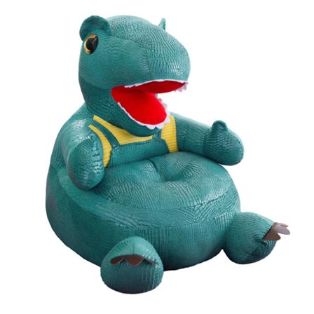 Farfi Børnesofa Sæde Blødt Stofbetræk Aftageligt & Vaskbart Tegneserie Dinosaur Dyr Sofa Plys Stol Beskyttelsesbetræk