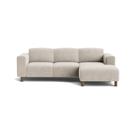 Toledo chaiselong sofa, højrevendt - Genesis Grå/Beige - 238x152x78 - Sofa, chaiselong