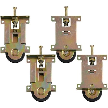 4 stk. skyvedørshjul til skap - Pålitelige skyvedørshjul med kamruller