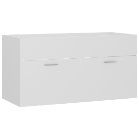 Vidaxl Tvättställsskåp Vit 90x38,5x46 Cm Konstruerat Trä Vit