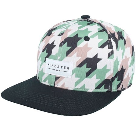 Kinder Headster - Grün snapback Cap - Kinder Houndstooth Iguana Green Snapback @ Hatstore