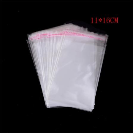100 stk/pose OPP Clear Seal Selvklæbende plastsmykker Hjem Pa 11*16CM