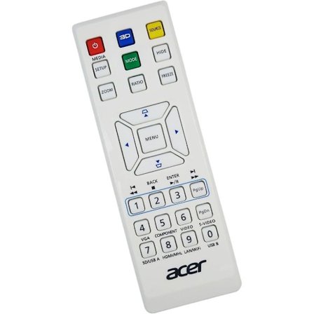 Kaukosäädin Acer X137WH -projektoriin, osanumero MC.JK211.007 (E-26281).