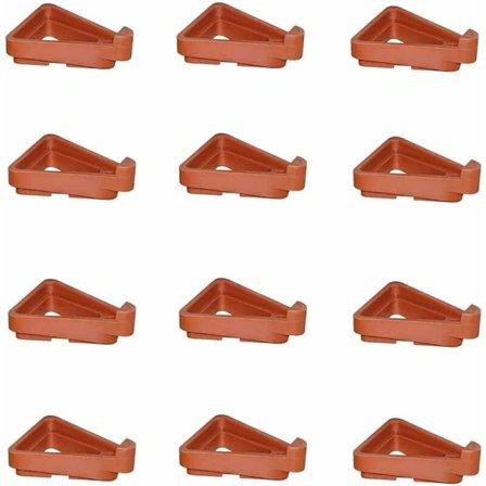 Trekantede blomsterpotføtter for terrakottablomsterpotte, blomsterpotføtter som et alternativ til bunnen, forbedre luftstrømmen og drenering 