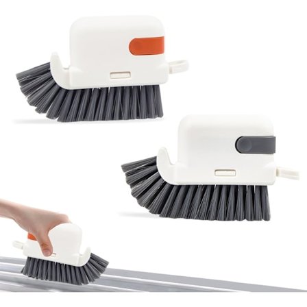 Groove Rengöringsborste Fönsterborstar - 3 i 1 Multifunktionell Groove Rail Snabb Rengöringsverktyg kompatibel Rengöring Fönster kompatibel Badrum Kök