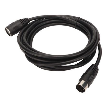 4-polet DIN-han kabel, 3 meter, 4-polet DIN-han til hun-stik KLB