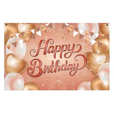 Grattis på födelsedagen Bakgrundsbanner Guld Tyg Födelsedag Dekoration Födelsedagsskylt Poster Fotografi Bac